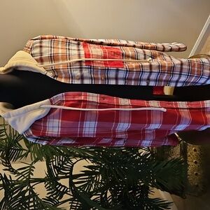 Lightweight flannel with hood